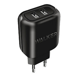 МЗП Walker WH-27, MicroUSB, З кабелем, 2.0 A, Чорний