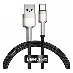 USB кабель Baseus CAKF000101 Cafule Series Meta, Type-C, 1.0 м., Чорний