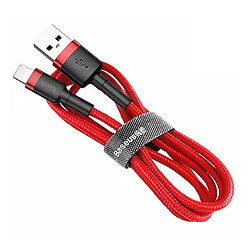 USB кабель Baseus CALKLF-A09 Cafule Apple iPhone SE 2022 / iPhone 14 Pro Max / iPhone 14 Plus / iPhone 14 Pro / iPhone 14 / iPhone 13 Pro / iPhone 13 Mini / iPhone 13 / iPhone 13 Pro Max / iPhone 12 Mini / iPhone 12 Pro Max, Lightning, 0.5 м., Червоний