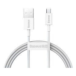 USB кабель Baseus CAMYS-02 Superior, MicroUSB, 1.0 м., Білий