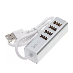 USB Hub Hoco HB1, USB, Срібний