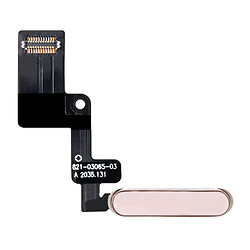 Шлейф Apple iPad Air 4 2020, З кнопкою включення, Зі сканером відбитка пальця, Рожевий
