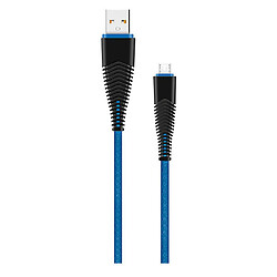 USB кабель Walker C550, MicroUSB, 1.0 м., Синій