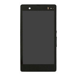 Дисплей (екран) Sony C6602 Xperia Z / C6603 Xperia Z / C6606 Xperia Z, Original (PRC), З сенсорним склом, З рамкою, Чорний