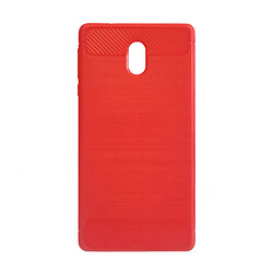 Чехол (накладка) Nokia 3 Dual Sim, Polished Carbon, Красный
