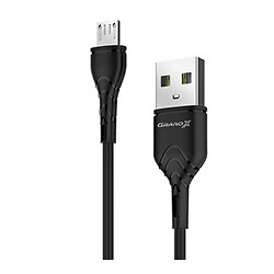USB кабель Grand-X PM-03B Fast Сharge, MicroUSB, 1.0 м., Чорний