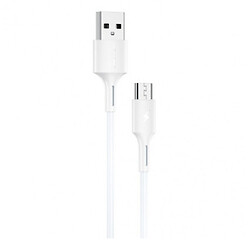 USB кабель Remax WDC-136m WK Design, MicroUSB, 1.0 м., Белый