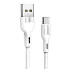 USB кабель SkyDolphin S03T, Type-C, 1.0 м., Білий