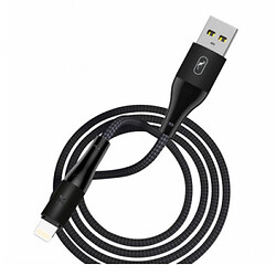 USB кабель SkyDolphin S49L LED Aluminium Alloy Apple iPhone SE 2022 / iPhone 14 Pro Max / iPhone 14 Plus / iPhone 14 Pro / iPhone 14 / iPhone 13 Pro / iPhone 13 Mini / iPhone 13 / iPhone 13 Pro Max / iPhone 12 Mini, Lightning, 1.0 м., Черный