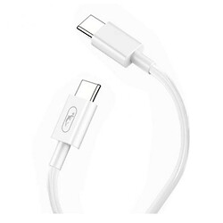 USB кабель SkyDolphin S57T PD, Type-C, 1.0 м., Белый