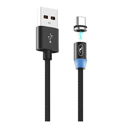 USB кабель SkyDolphin S59T Magnetic, Type-C, 1.0 м., Чорний