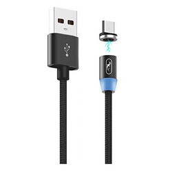 USB кабель SkyDolphin S59V Magnetic, MicroUSB, 1.0 м., Черный
