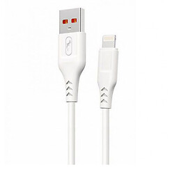 USB кабель SkyDolphin S61LB Apple iPhone SE 2022 / iPhone 14 Pro Max / iPhone 14 Plus / iPhone 14 Pro / iPhone 14 / iPhone 13 Pro / iPhone 13 Mini / iPhone 13 / iPhone 13 Pro Max / iPhone 12 Mini / iPhone 12 Pro Max, Lightning, 2.0 м., Білий