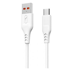 USB кабель SkyDolphin S61V, MicroUSB, 1.0 м., Білий