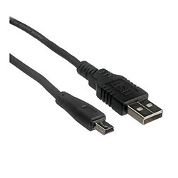 USB кабель DKE2, MiniUSB, 1.0 м., Чорний