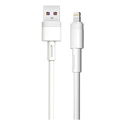 USB кабель XO NBQ166 Apple iPhone SE 2022 / iPhone 14 Pro Max / iPhone 14 Plus / iPhone 14 Pro / iPhone 14 / iPhone 13 Pro / iPhone 13 Mini / iPhone 13 / iPhone 13 Pro Max / iPhone 12 Mini / iPhone 12 Pro Max / iPhone 12 Pro, Lightning, 1.0 м., Білий