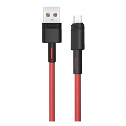 USB кабель XO NBQ166, MicroUSB, 1.0 м., Червоний