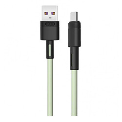 USB кабель XO NBQ166, Type-C, 1.0 м., Зелений