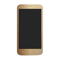 Дисплей (экран) Huawei Ascend Y625, Original (100%), С сенсорным стеклом, С рамкой, Золотой