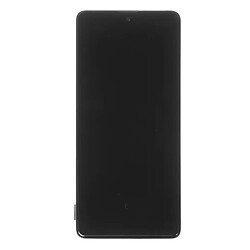 Дисплей (екран) Samsung A715 Galaxy A71, З сенсорним склом, З рамкою, Super Amoled, Чорний