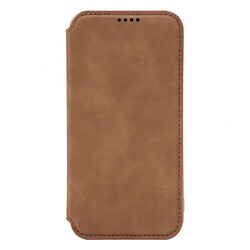 Чохол (книжка) Apple iPhone 12 Pro Max, Fitow Leather Case, Коричневий