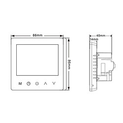 Wi-Fi цифровой термостат Avatto ME81H - № 4
