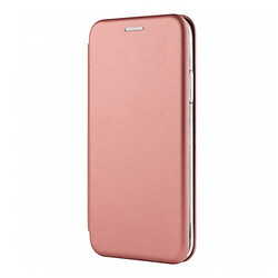Чохол (книжка) Samsung A035 Galaxy A03, Premium Leather, Рожевий