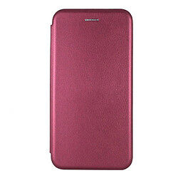 Чехол (книжка) Samsung J120 Galaxy J1, Premium Leather, Бордовый