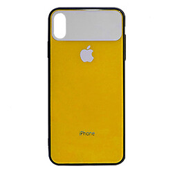 Чохол (накладка) Apple iPhone XS Max, Glass Classic, Жовтий