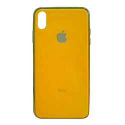 Чохол (накладка) Apple iPhone XS Max, Glass Classic, Жовтий