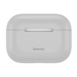 Чохол (накладка) Apple AirPods Pro, Baseus Super Thin Silica Gel Case, Сірий