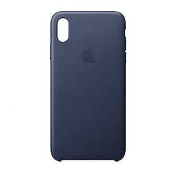 Чохол (накладка) Apple iPhone XS Max, Leather Case Color, Синій
