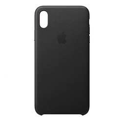 Чохол (накладка) Apple iPhone XS Max, Leather Case Color, Чорний