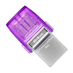 USB Flash Kingston DT MicroDuo C3, 64 Гб., Блакитний