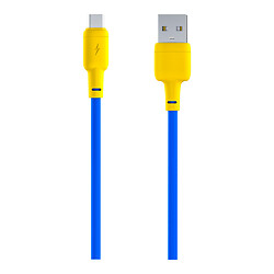 USB кабель Gelius GP-UCN001C, Type-C, 1.2 м., Блакитний