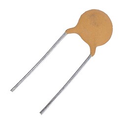 Конденсатор керамічний дисковий 27pF 100V NP0 K(+/-10%) D<=5mm (TCH2A270K-L515B)