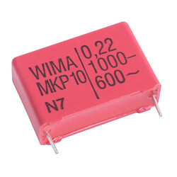 Конденсатор 220nF 1000VDC 11x21,5x31,5mm P27,5mm -55...100°C (MKP1O132206B00MSSD - WIMA)
