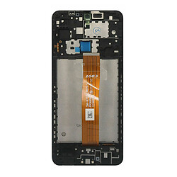 Дисплей (екран) Samsung A127 Galaxy A12, Original (100%), З сенсорним склом, З рамкою, Чорний - № 2