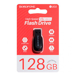 USB Flash Borofone BUD2, 128 Гб., Черный