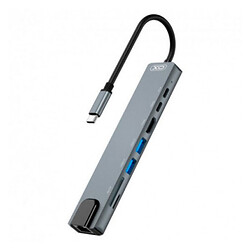 USB Hub XO HUB003, Type-C, HDMI, Черный