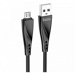 USB кабель Hoco DU16, MicroUSB, 1.0 м., Чорний