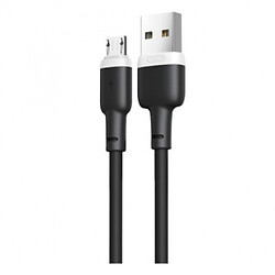 USB кабель XO NB208 Liquid Silicone, MicroUSB, 1.0 м., Черный