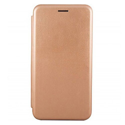Чохол (книжка) Samsung A035 Galaxy A03, Premium Leather, Золотий