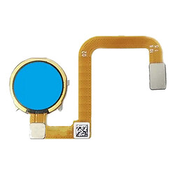 Шлейф OPPO A12 / A12S, С сканером отпечатка пальца, Голубой