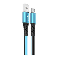USB кабель XO NB154, MicroUSB, 1.0 м., Синій