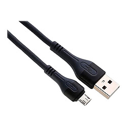 USB кабель EMY MY-741, MicroUSB, 1.0 м., Сірий