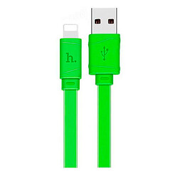 USB кабель Hoco X5 Bamboo Apple iPhone SE 2022 / iPhone 14 Pro Max / iPhone 14 Plus / iPhone 14 Pro / iPhone 14 / iPhone 13 Pro / iPhone 13 Mini / iPhone 13 / iPhone 13 Pro Max / iPhone 12 Mini / iPhone 12 Pro Max, Lightning, 1.0 м., Зелений