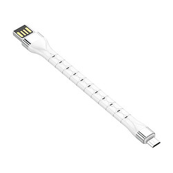 USB кабель LDNIO LS-50, MicroUSB, 0.15 м., Білий