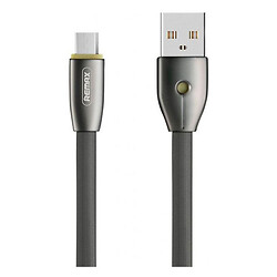 USB кабель Remax RC-043m Kinght, MicroUSB, 1.0 м., Черный
