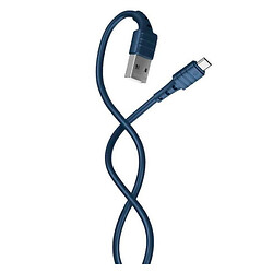 USB кабель Remax RC-179, MicroUSB, 1.0 м., Блакитний